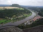Blick von der Festung Knigstein zum Lilienstein